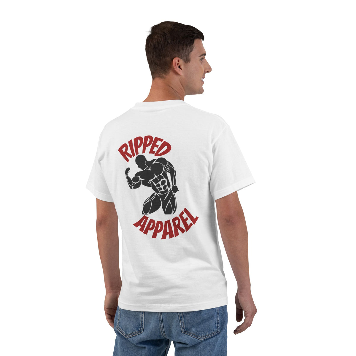 Ripped Apparel Graphic T-Shirt — Muscle Gym Fitness Tee