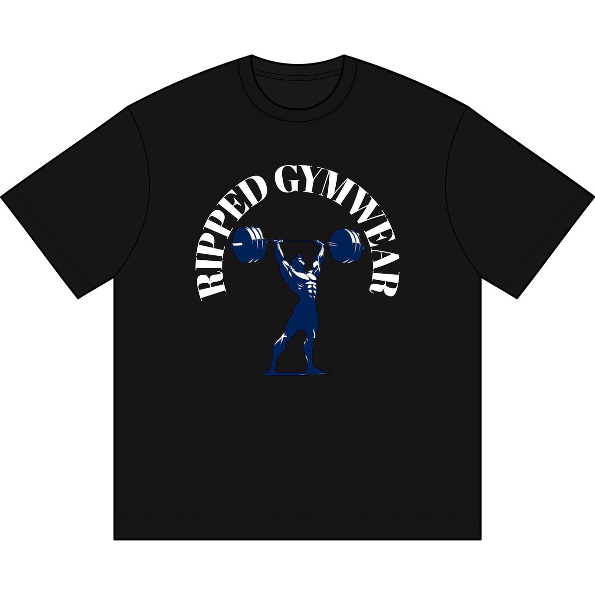 Ripped Gymwear Weightlifter T-Shirt — Barbell Strength Tee