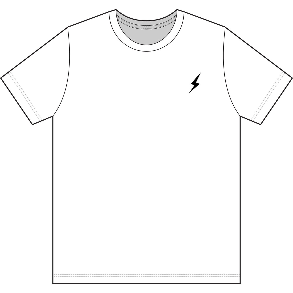Lightning Bolt Dri-Power Polyester T-Shirt – Lightweight Athletic Tee