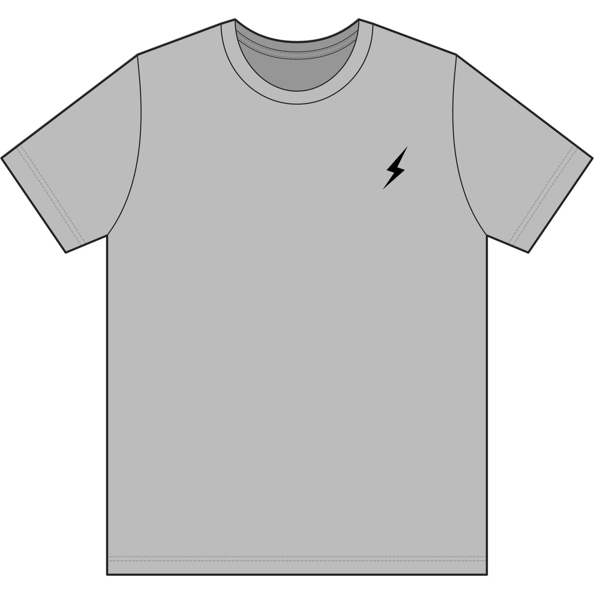 Lightning Bolt Dri-Power Polyester T-Shirt – Lightweight Athletic Tee
