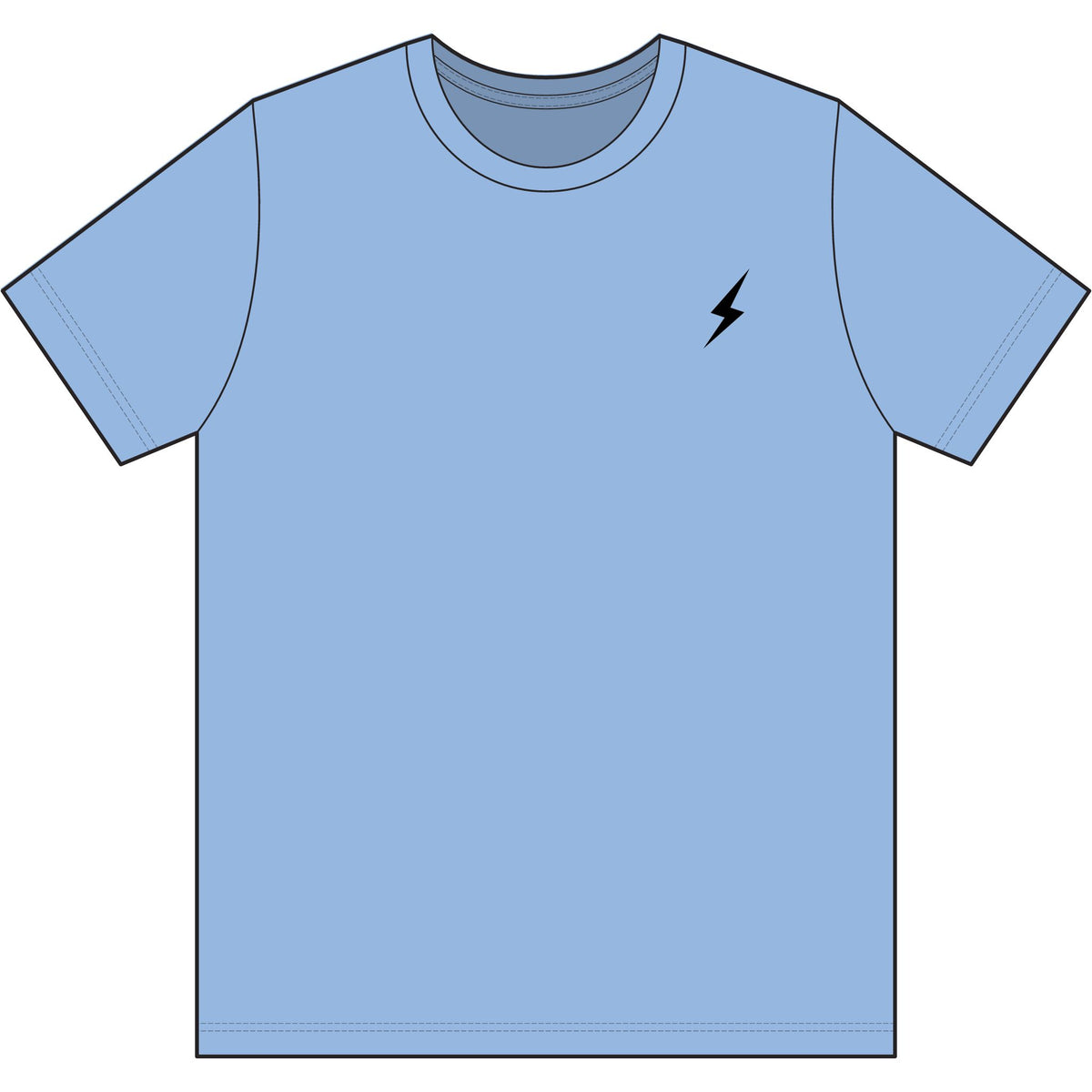 Lightning Bolt Dri-Power Polyester T-Shirt – Lightweight Athletic Tee